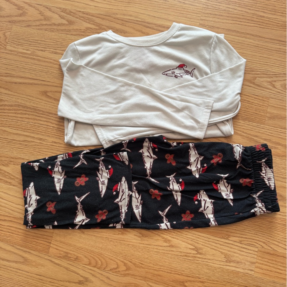 Christmas shark Pajama Set